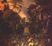 WITHOOS, Mathias Landscape with a Graveyard by Night china oil painting reproduction